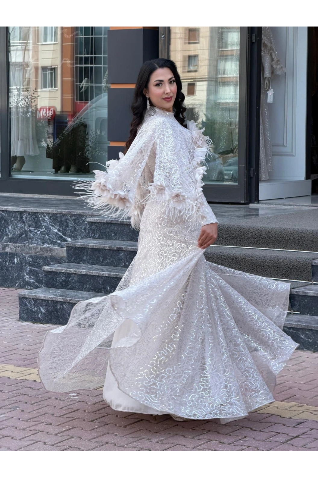 FERİHA SARIPĞLU- MİNE ABİYE BEJ