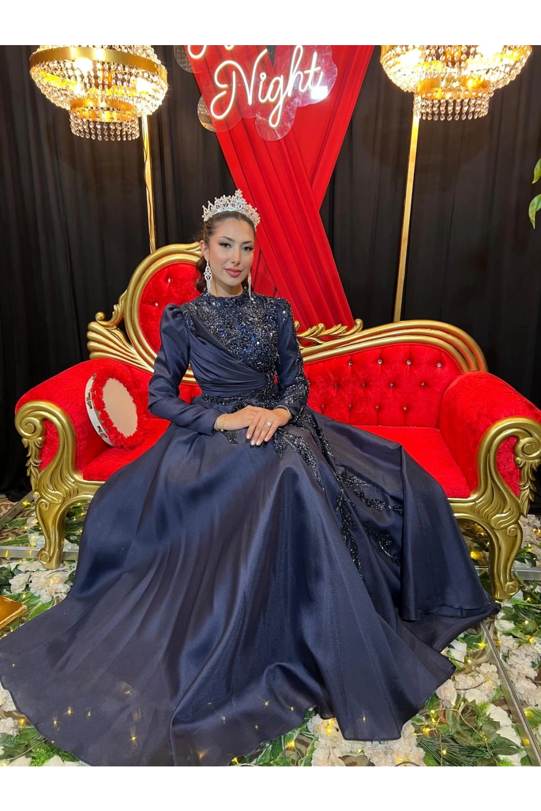 FERİHA SARIOĞLU-BELGİN ABİYE LACİVERT