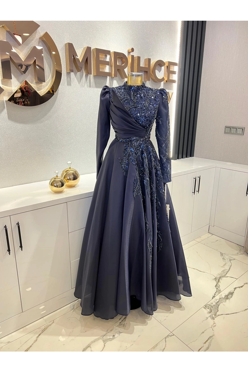 FERİHA SARIOĞLU-BELGİN ABİYE LACİVERT