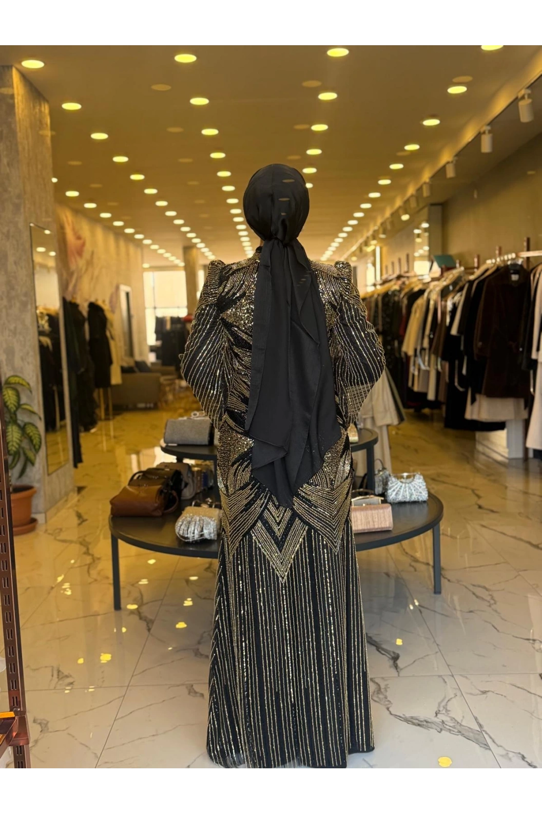 GAMZE ÖZKUL DİLAN ABİYE SİYAH