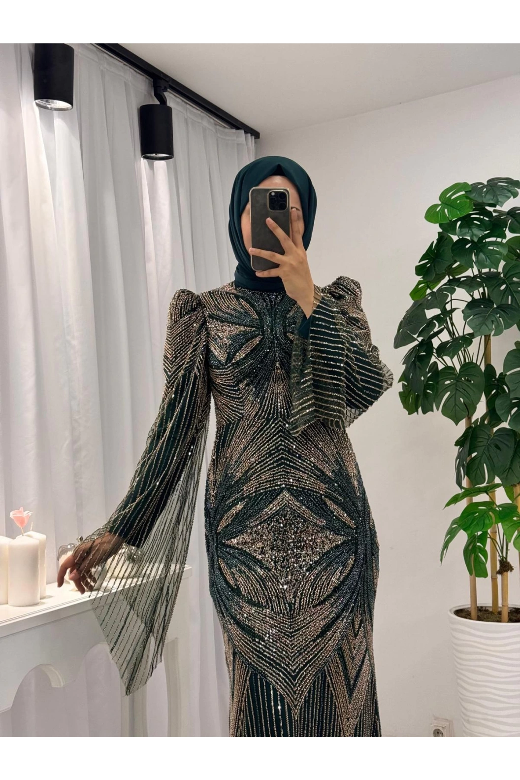 GAMZE ÖZKUL DİLAN ABİYE YEŞİL