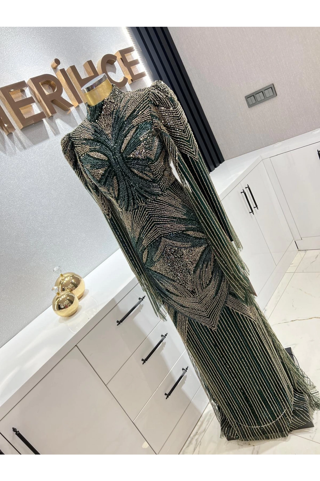 GAMZE ÖZKUL DİLAN ABİYE YEŞİL