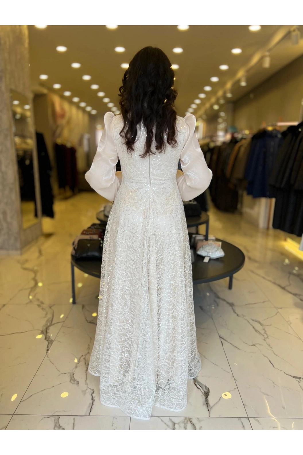 GAMZE ÖZKUL-İNCİ ABİYE BEJ