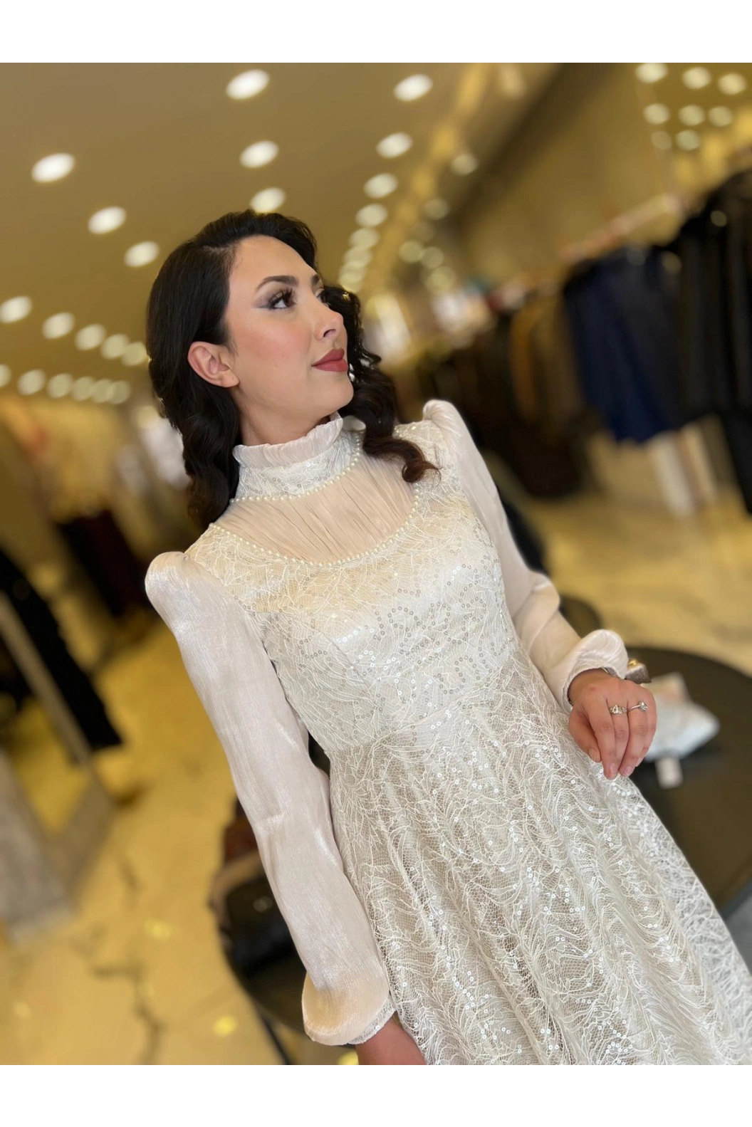 GAMZE ÖZKUL-İNCİ ABİYE BEJ