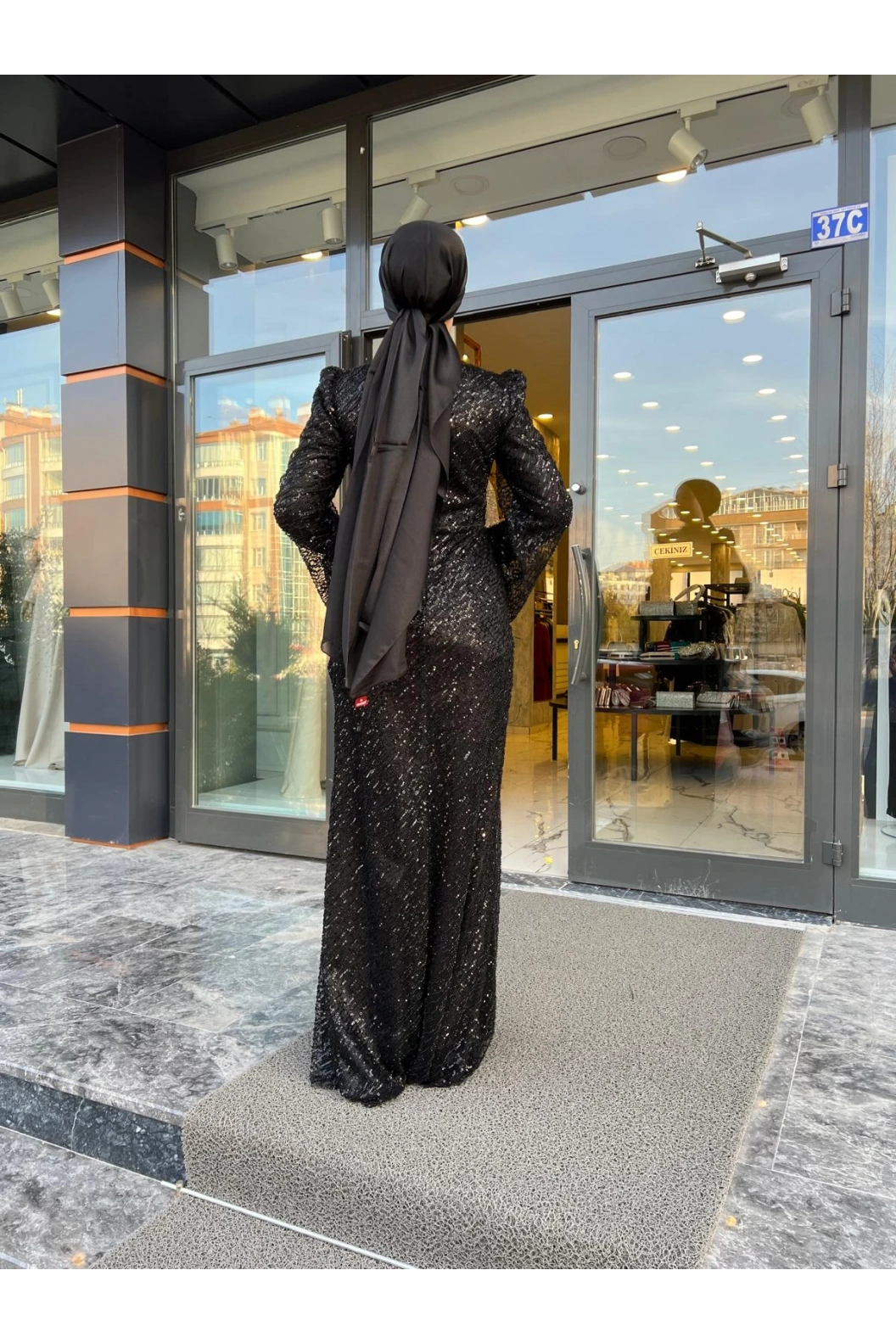 GAMZE ÖZKUL JADE ABİYE SİYAH
