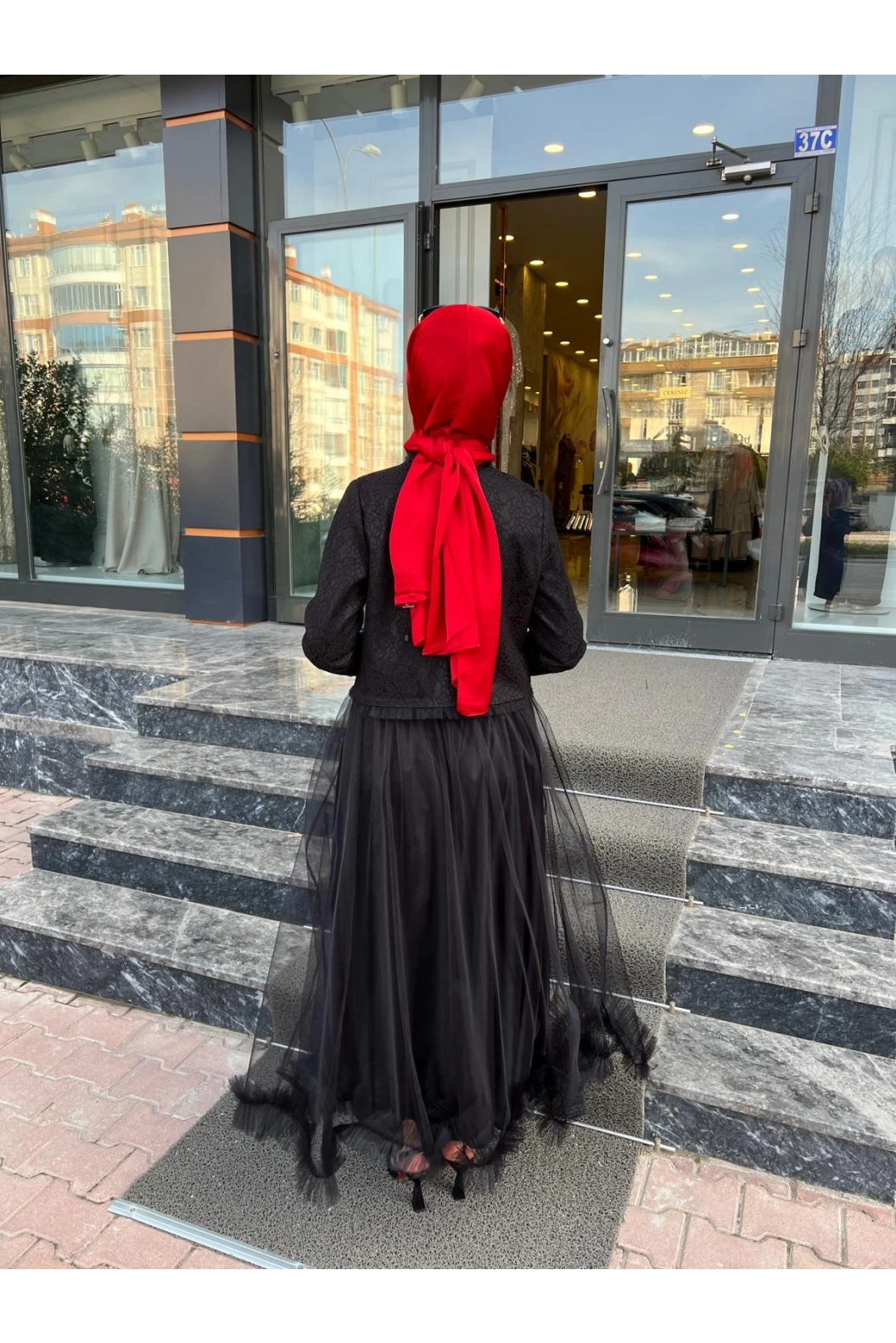 GAZELLA-CEKETİ DANTELLİ TAKIM SİYAH