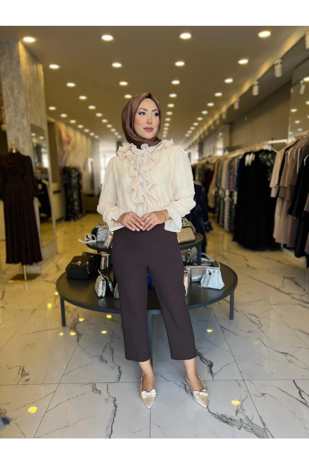 İTHAL-İNCİLİ İTHAL GÖMLEK KREM