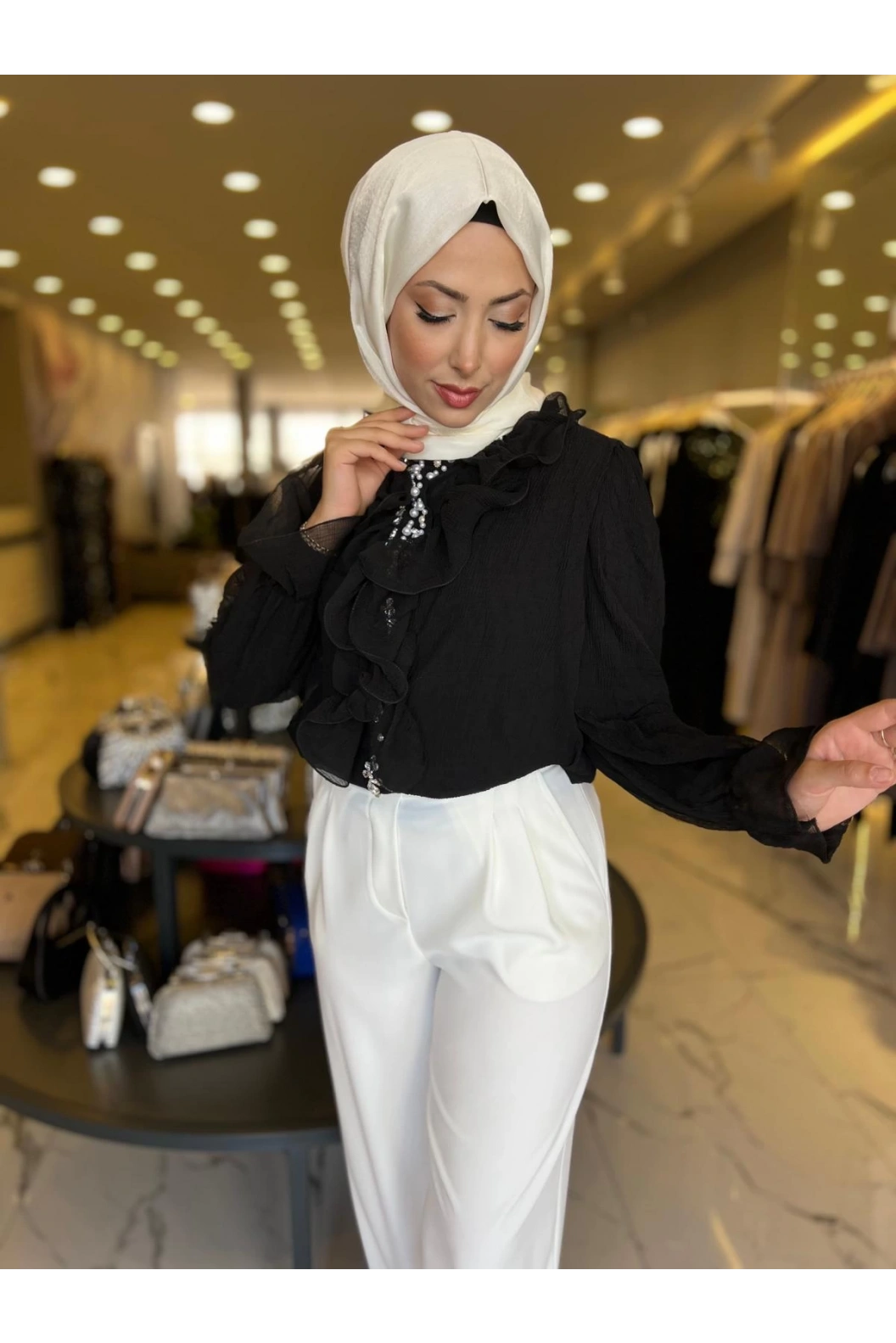 İTHAL-İNCİLİ İTHAL GÖMLEK SİYAH