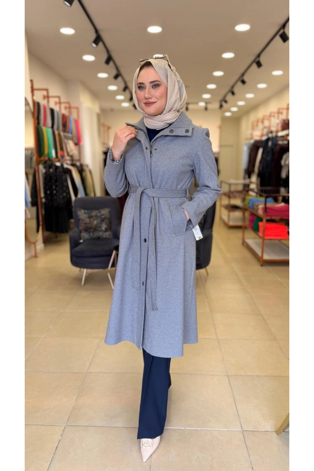 KİBRİT-BAYAN KABAN GRİ