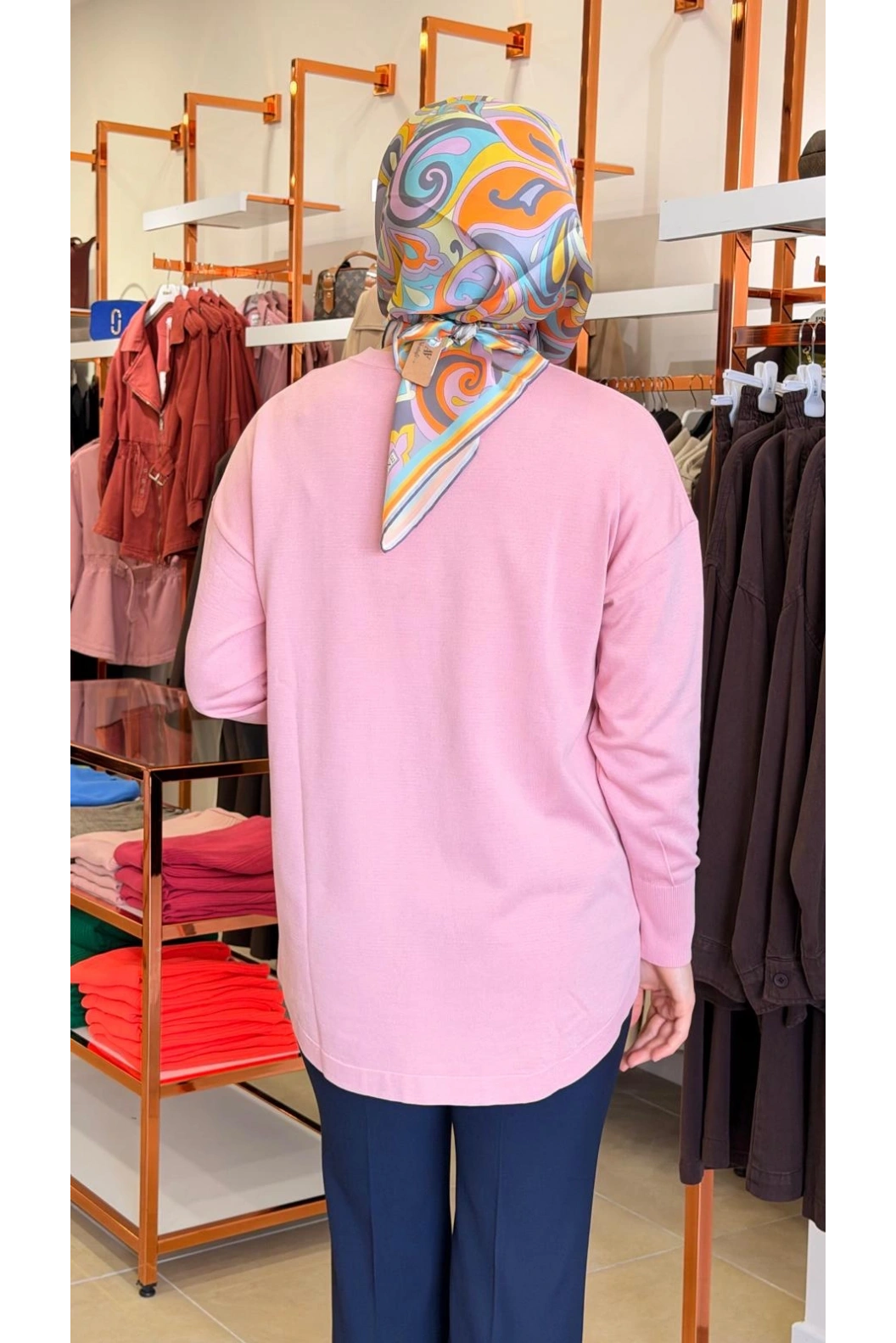MAGAZİN-İNCE ÖRME TRİKO PEMBE