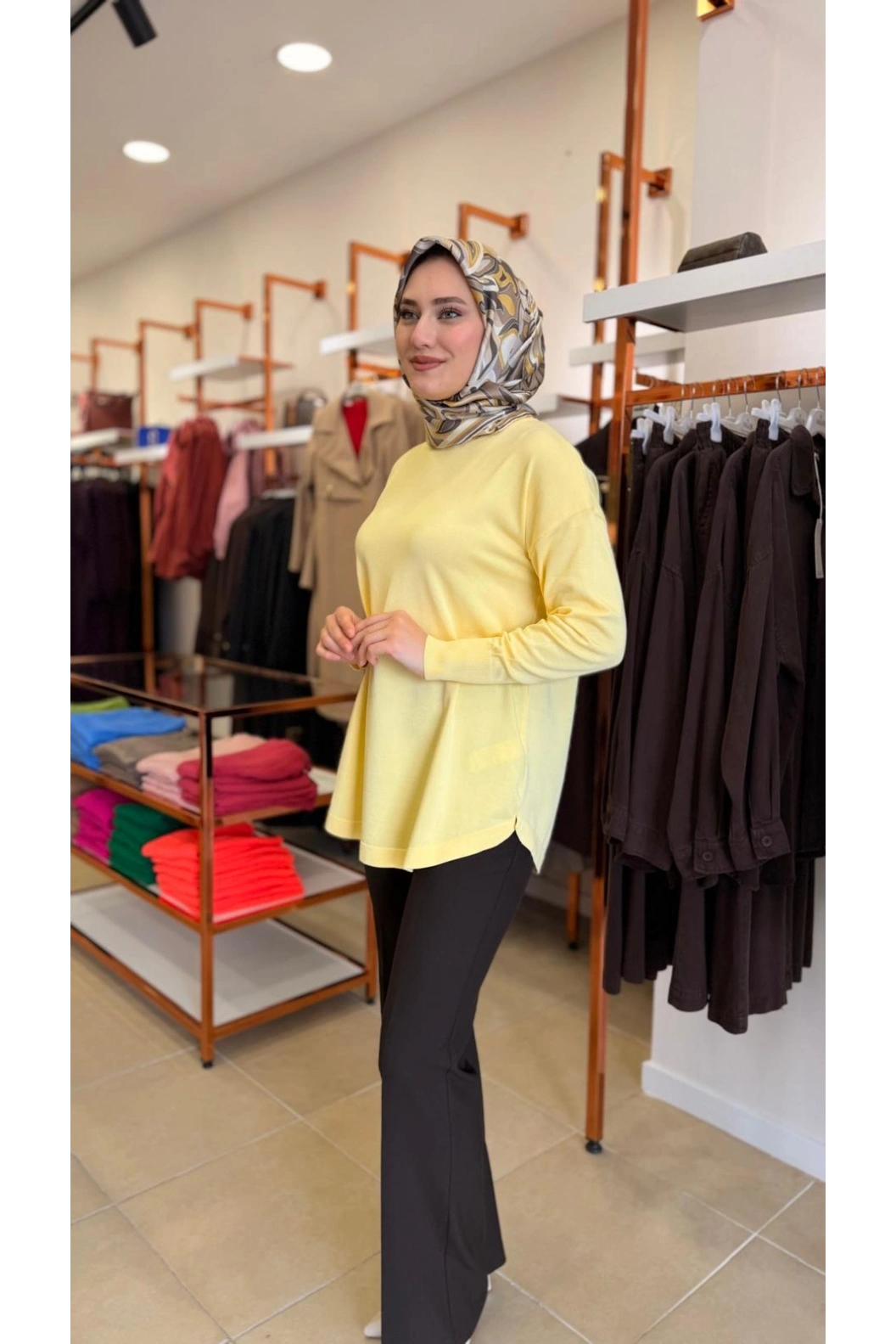 MAGAZİN-İNCE ÖRME TRİKO SARI