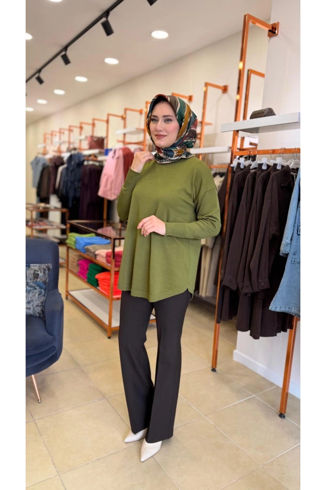 MAGAZİN-İNCE ÖRME TRİKO YEŞİL