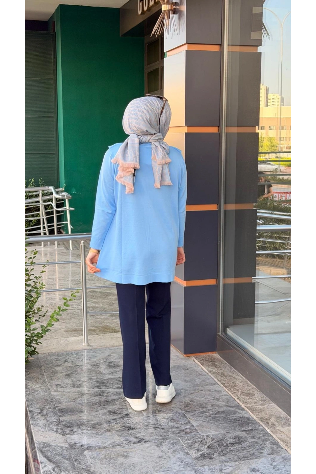 MAGAZİN-VOLANLI TRİKO BEBE MAVİSİ