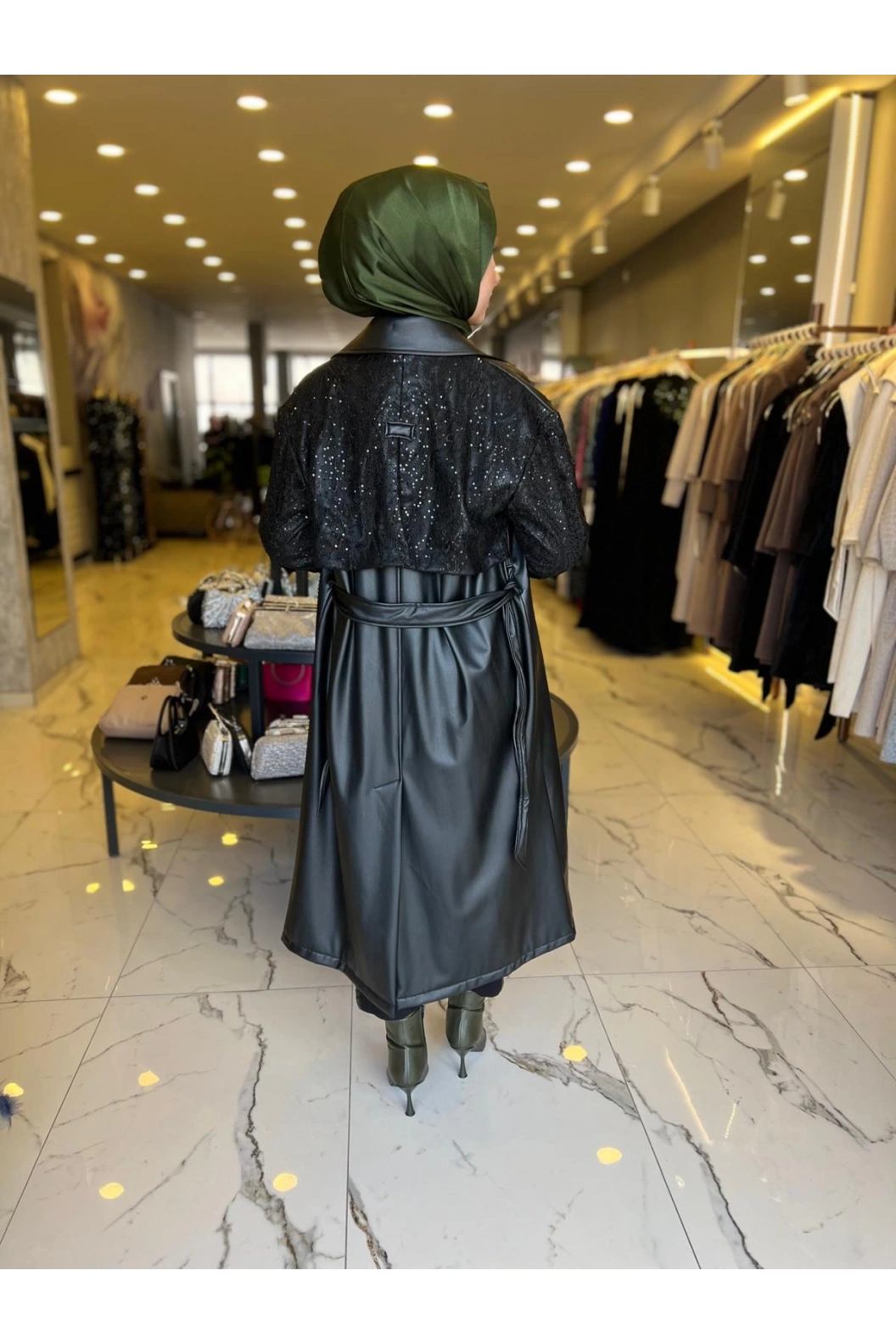 MATEKS DERİ KAP SİYAH