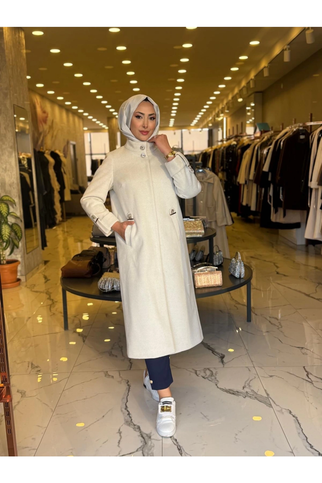 MATEKS-SİMLİ KAŞE KABAN EKRU