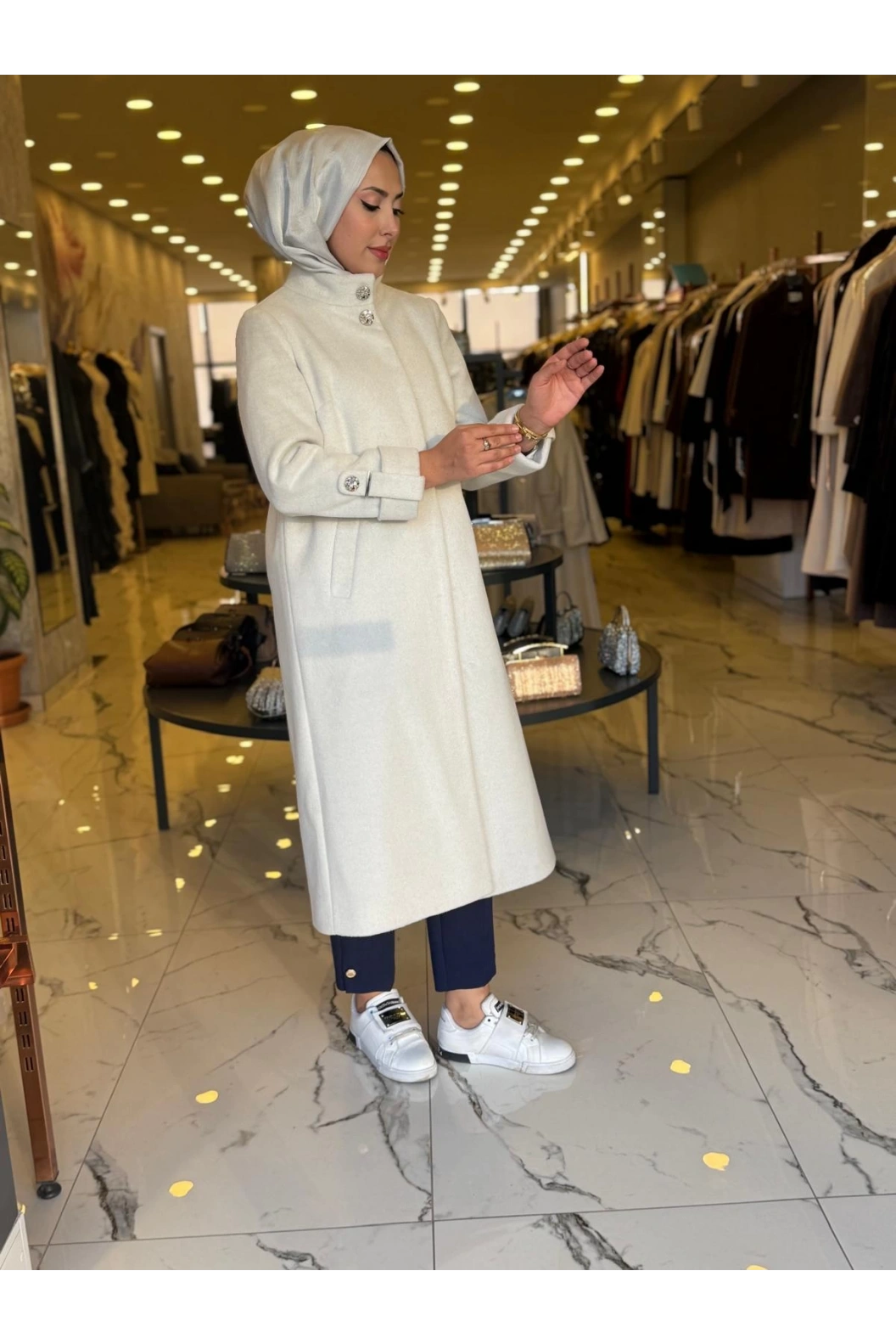 MATEKS-SİMLİ KAŞE KABAN EKRU