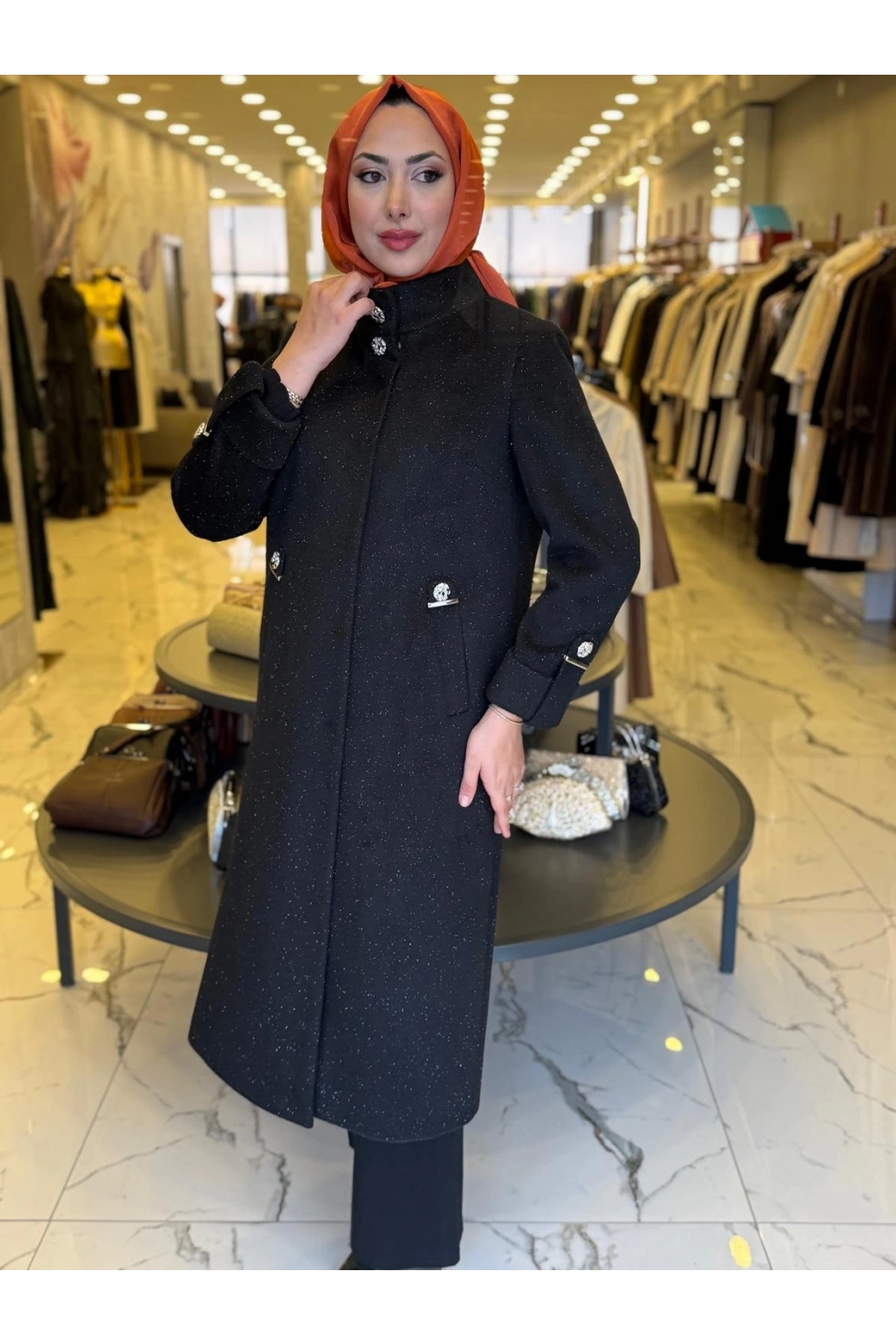 MATEKS-SİMLİ KAŞE KABAN SİYAH