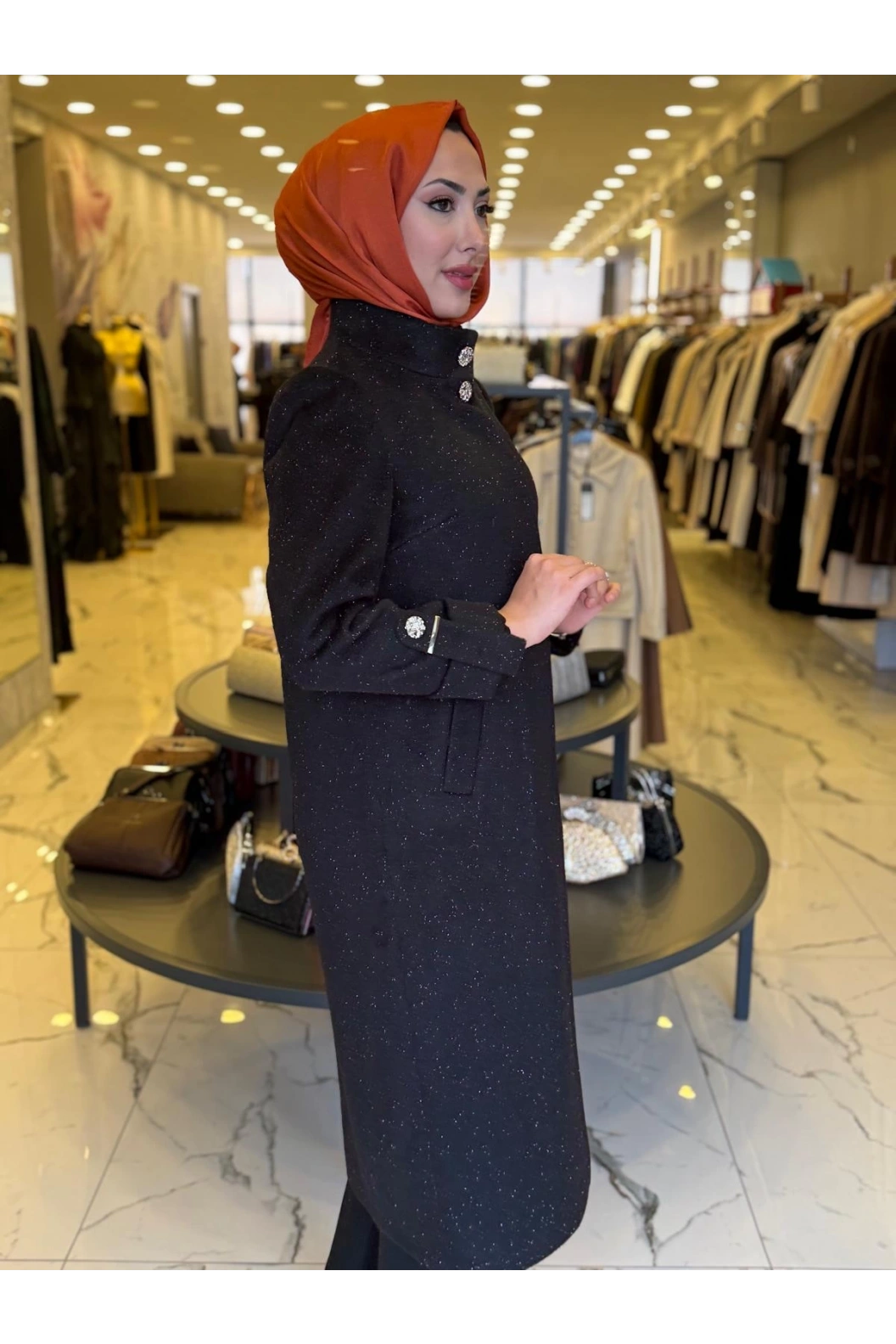 MATEKS-SİMLİ KAŞE KABAN SİYAH