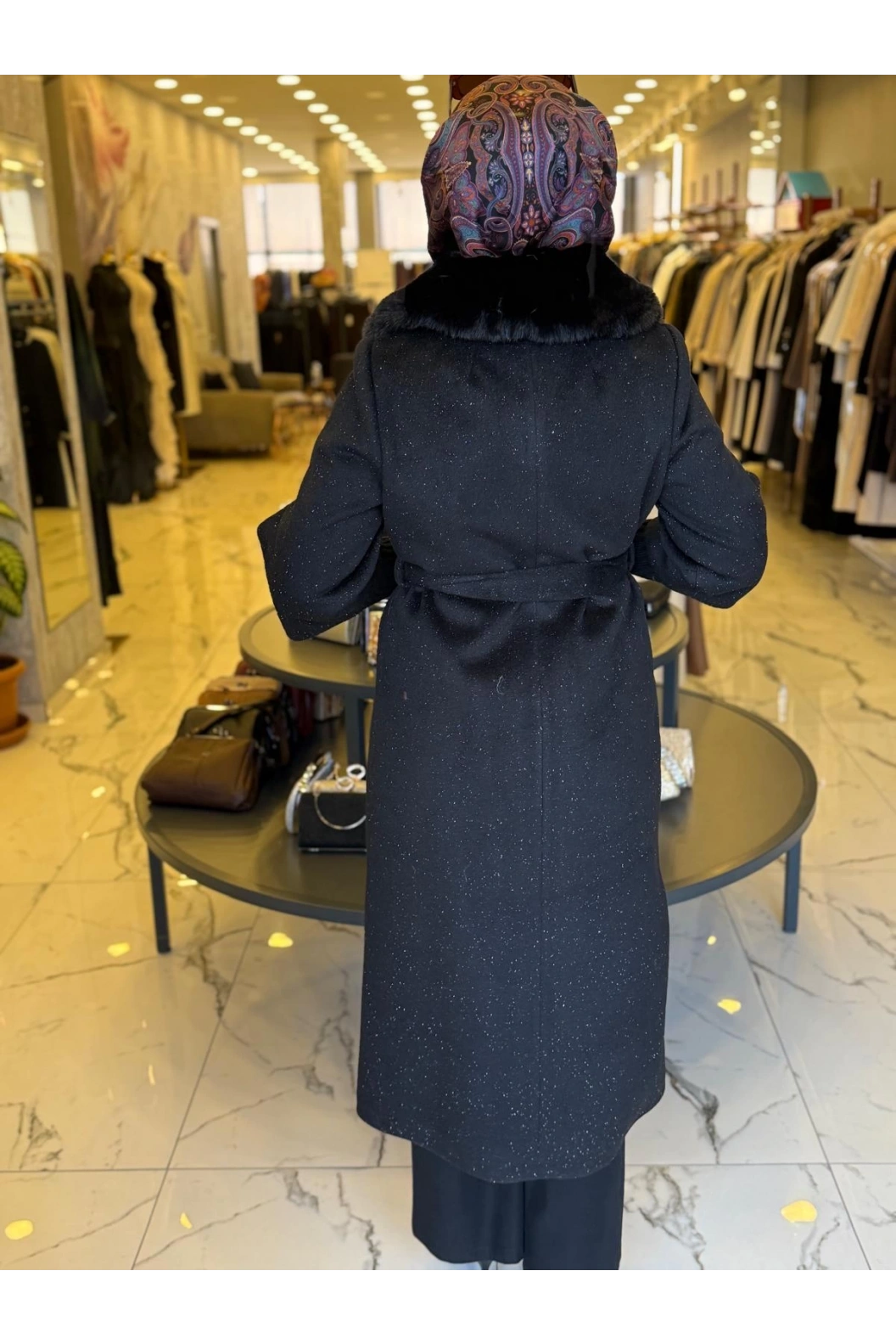 MATEKS-SİMLİ KAŞE KABAN SİYAH