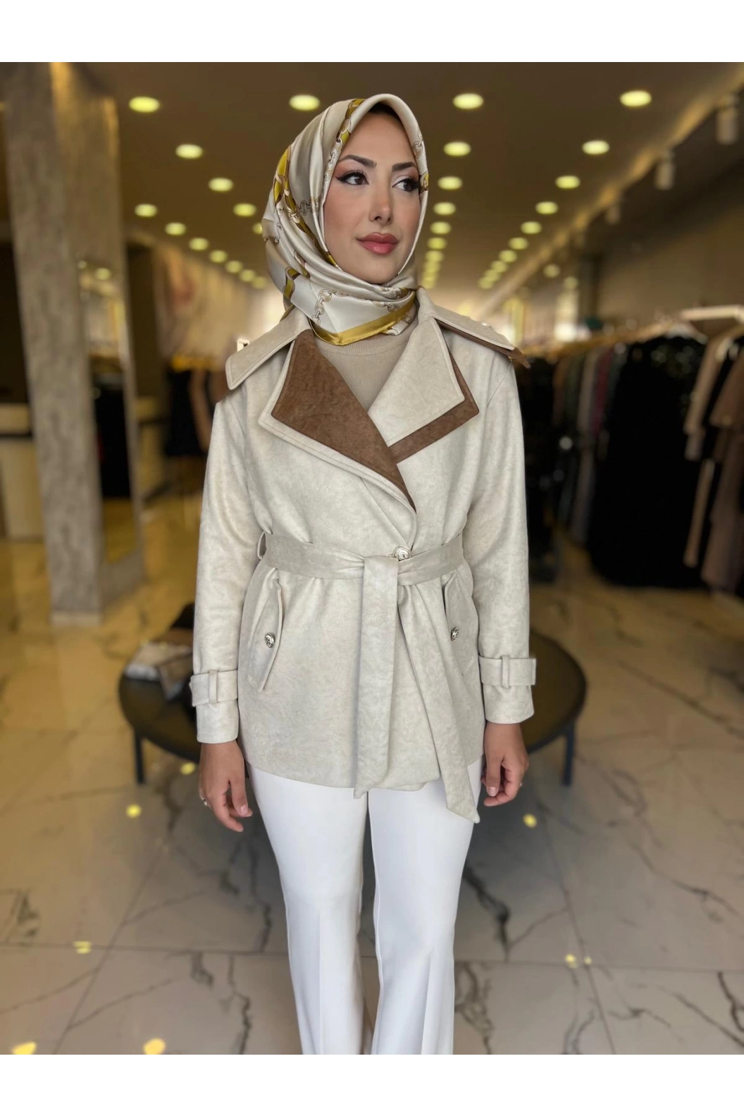 MATEKS-SÜET CEKET BEJ