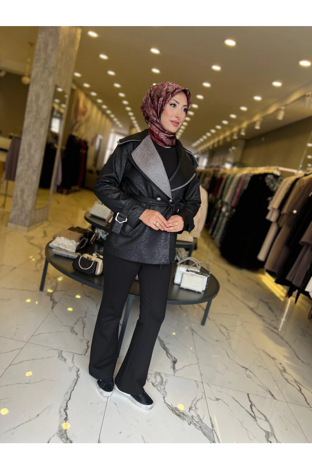 MATEKS-SÜET CEKET SİYAH