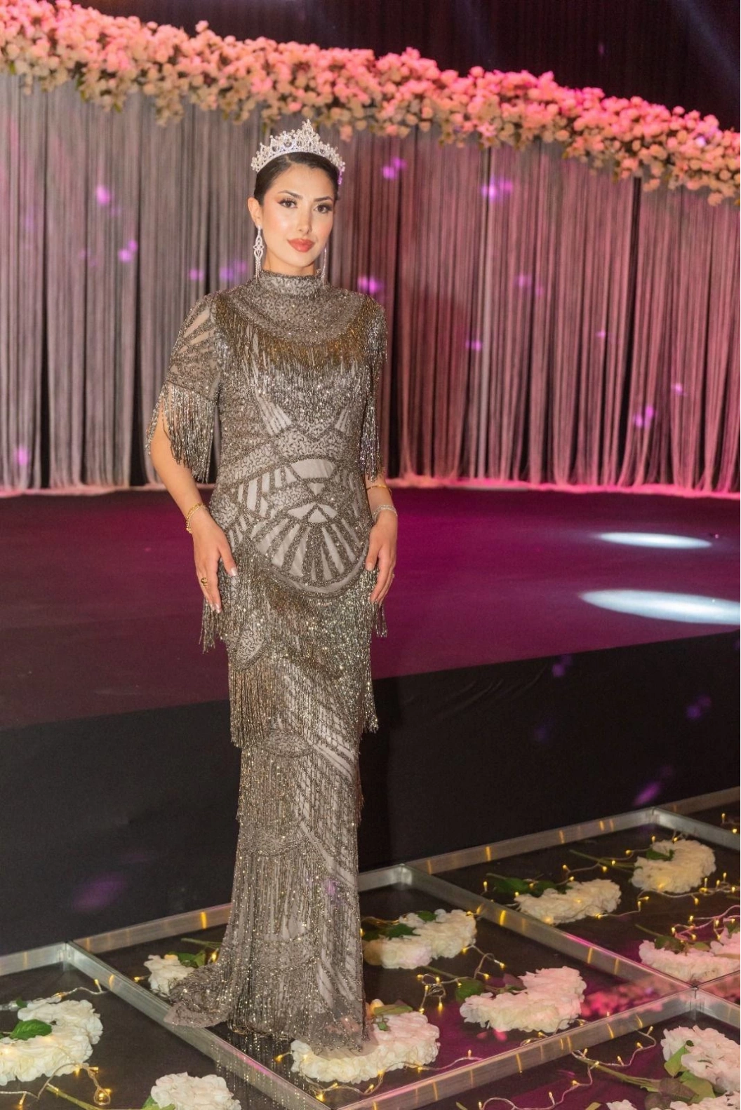 MAXWELA-KISA KOLLU PÜSKÜLLÜ ABİYE ANTRASİT