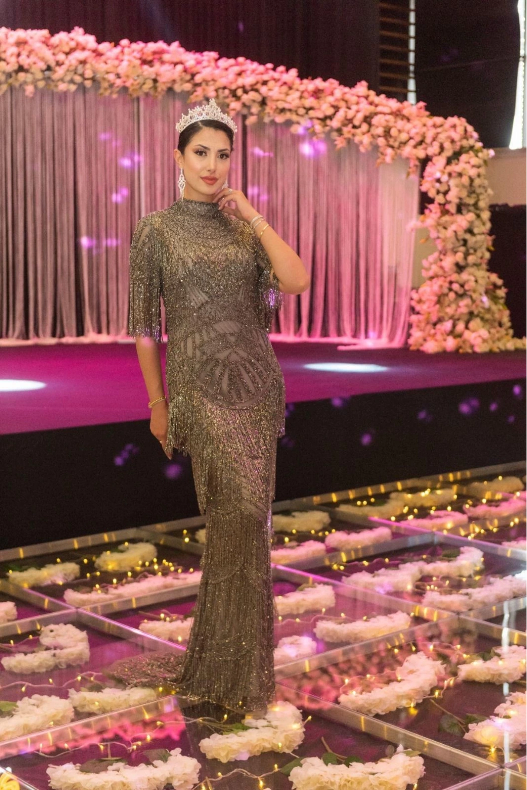 MAXWELA-KISA KOLLU PÜSKÜLLÜ ABİYE ANTRASİT