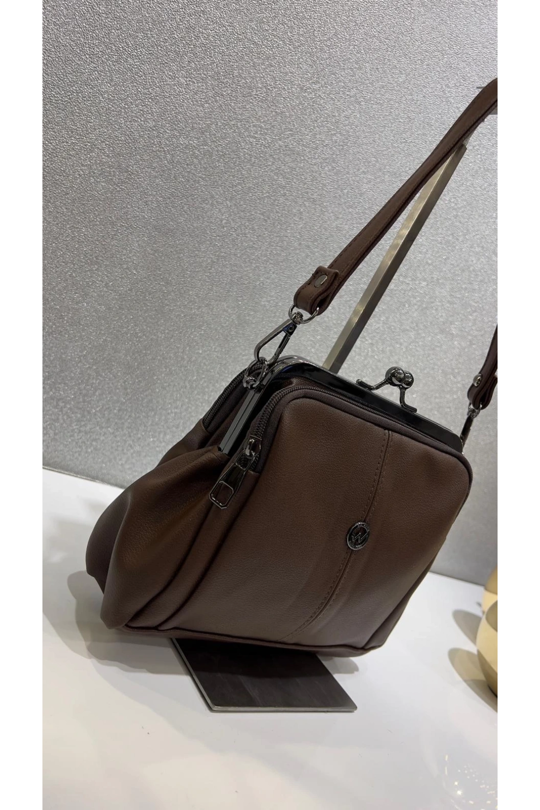 MERİHCE-OMUZ ÇANTASI KAHVE