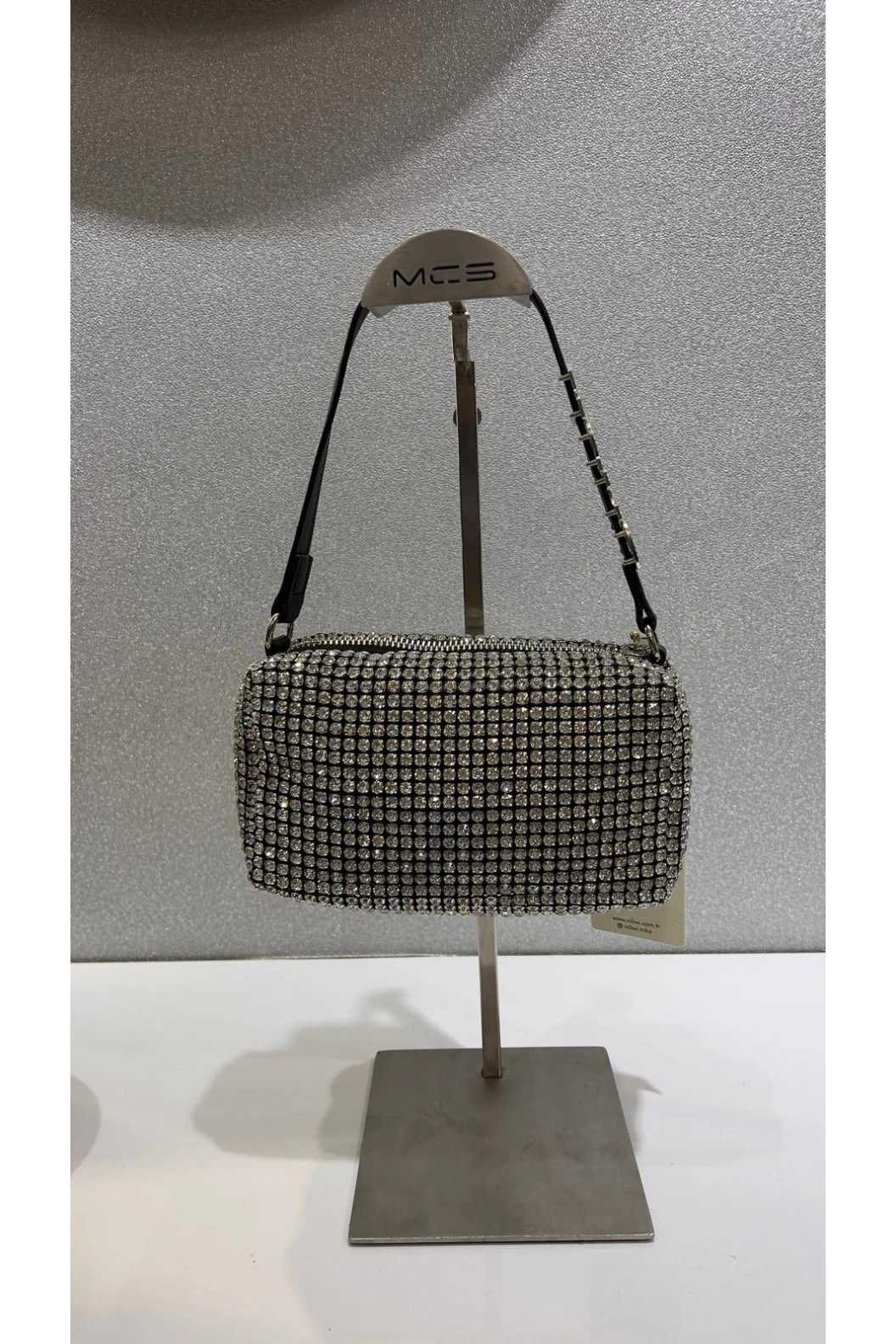 MERİHCE-SAWAROSKİ ABİYE ÇANTA SİYAH