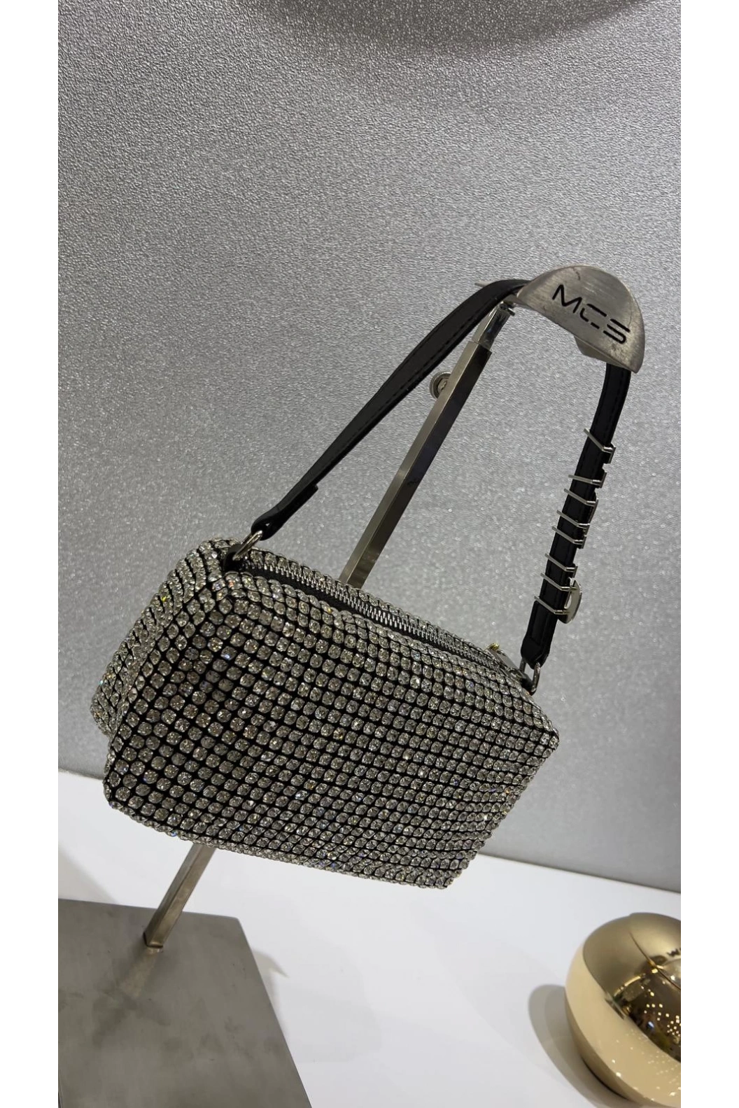 MERİHCE-SAWAROSKİ ABİYE ÇANTA SİYAH