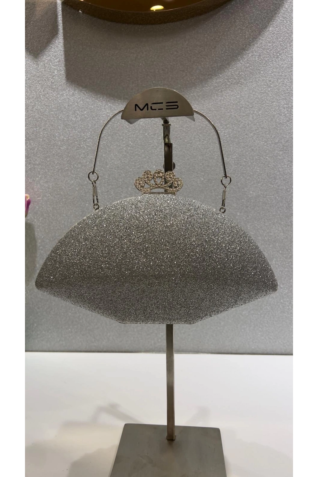 MERİHCE-TAŞLI ABİYE ÇANTA GÜMÜŞ