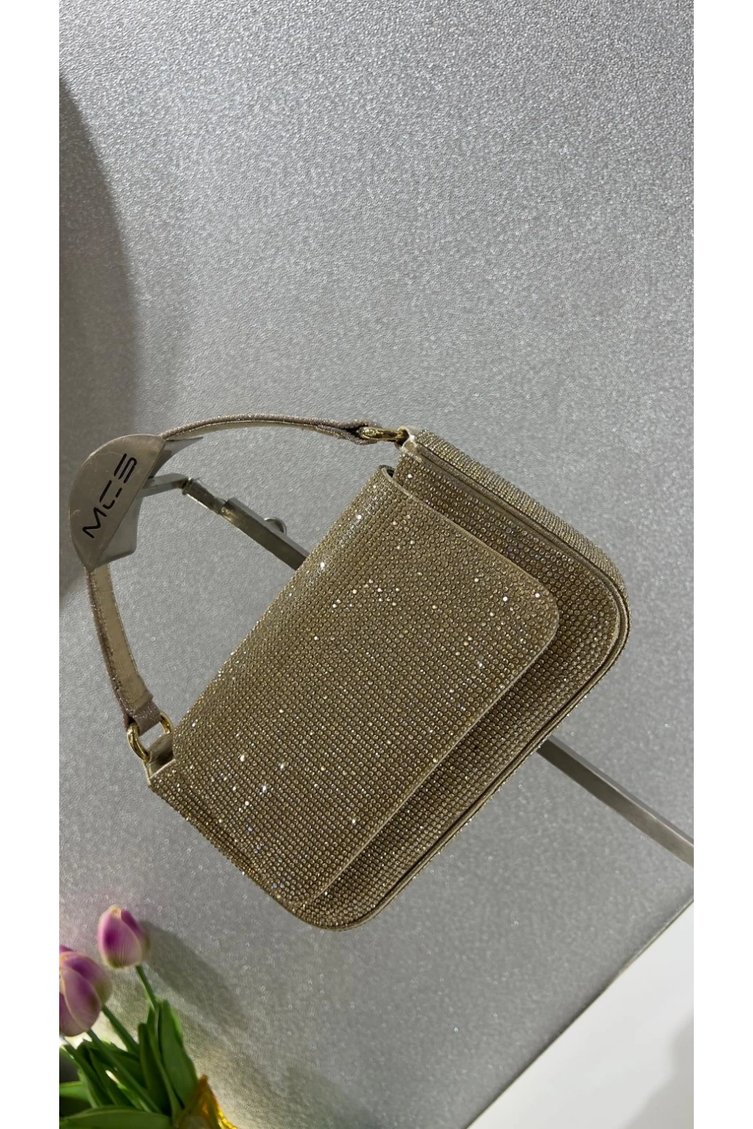 MERİHCE-TAŞLI ÇANTA GOLD