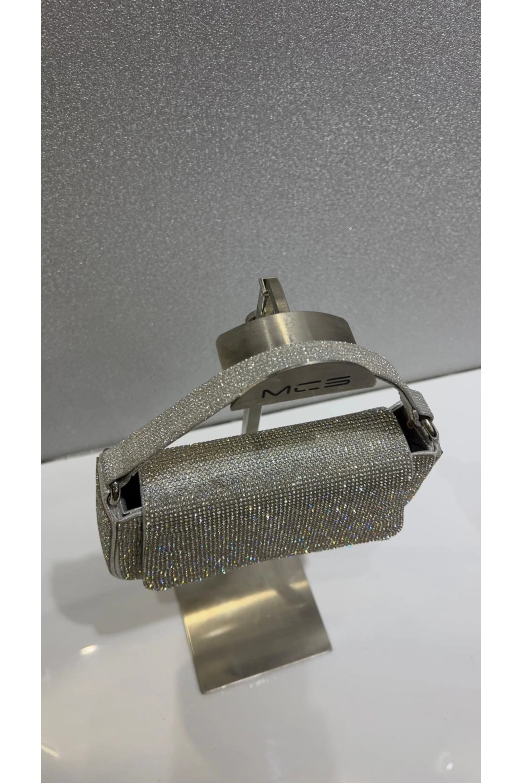 MERİHCE-TAŞLI ÇANTA GÜMÜŞ