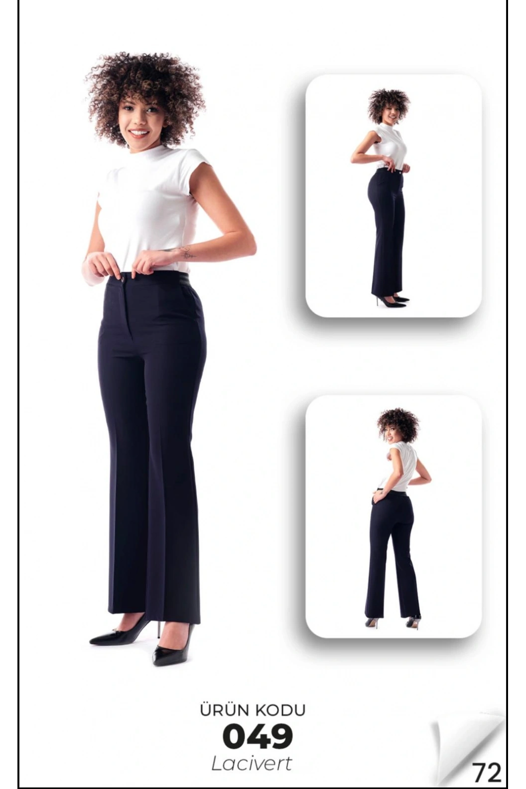 MODİVA-DÜZ PAÇA PANTOLON LACİVERT