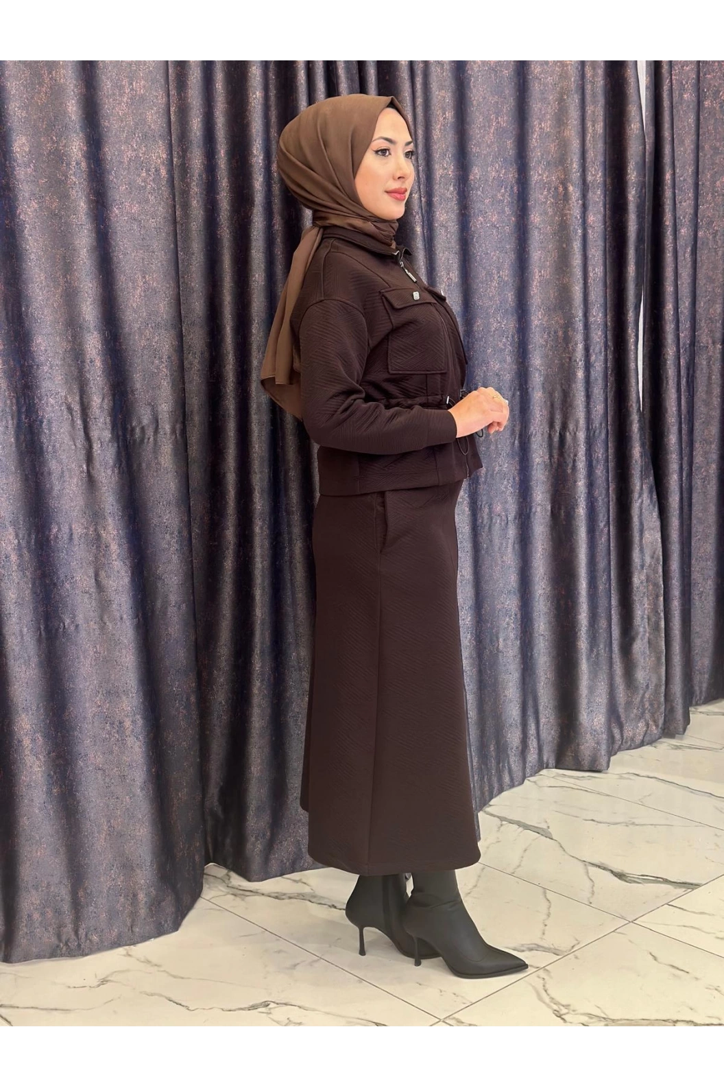 MY312-CEPLİ ETEKLİ TAKIM KAHVE