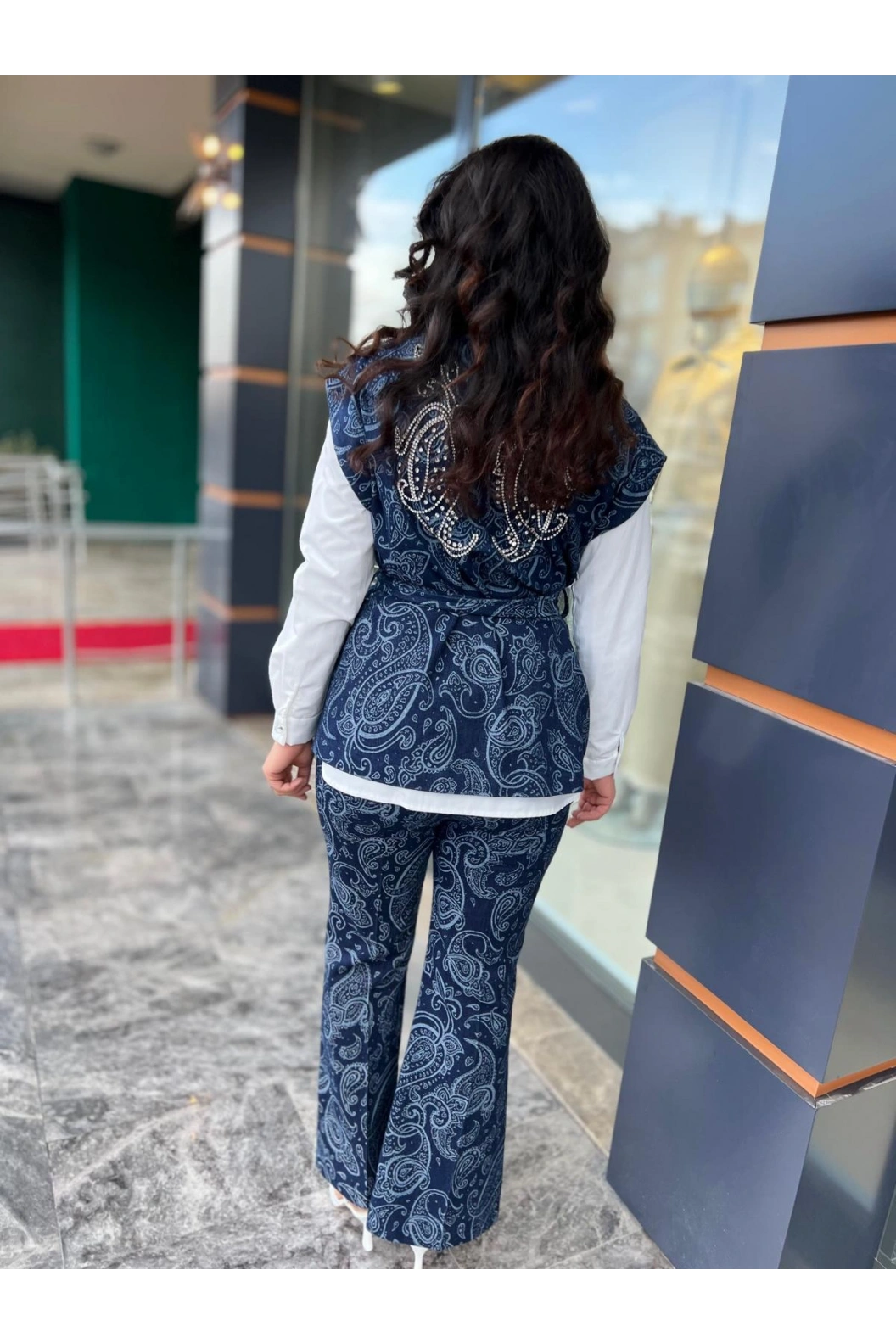 MY312-İSPANYOL PAÇA DENİM PANTOLON LACİVERT