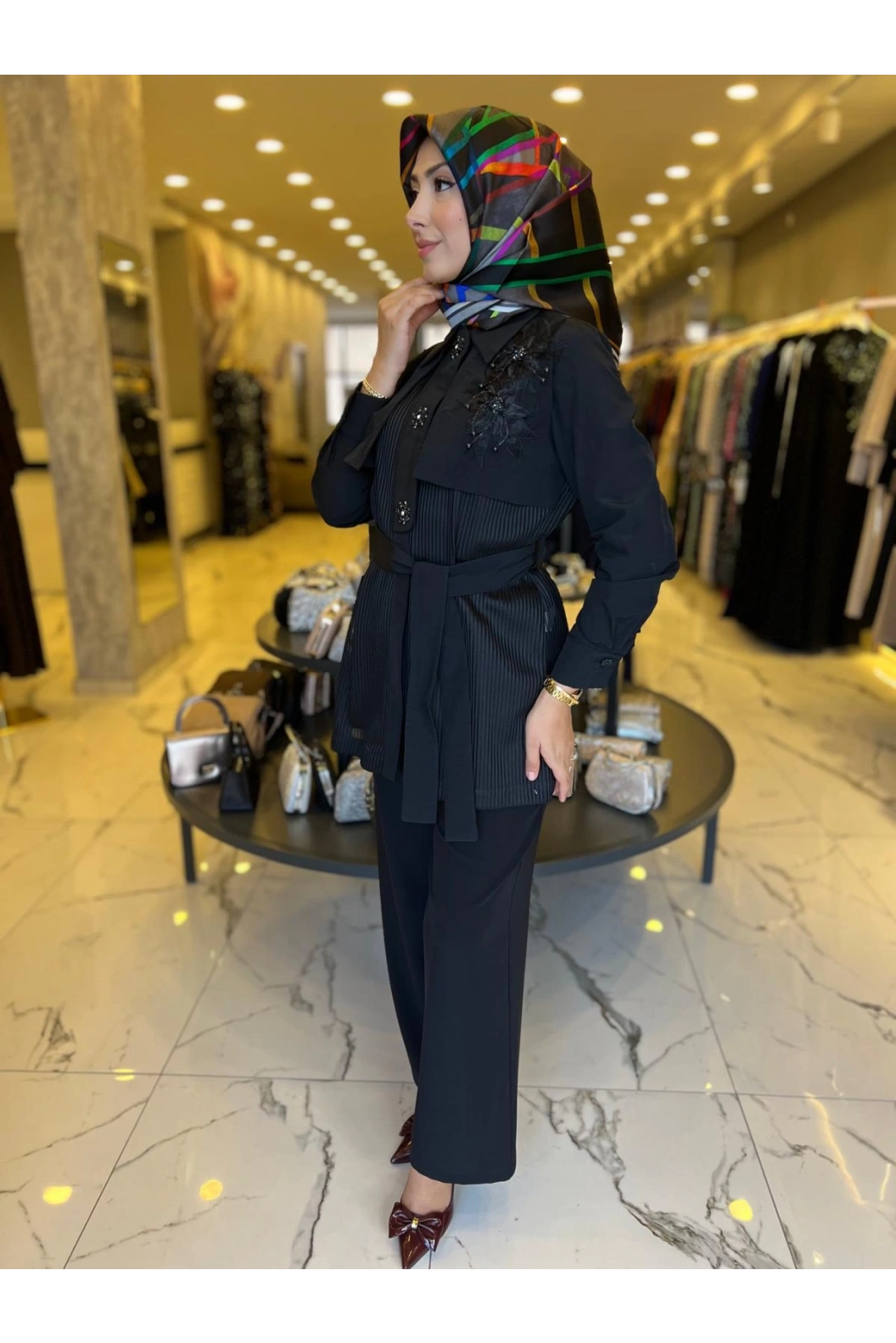 MY312-OMZU AKSESUARLI GİY ÇIK SİYAH