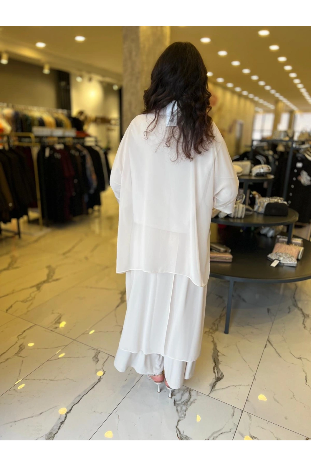 MY312-ÖNÜ TAŞLI ŞİFONLU TAKIM BEJ