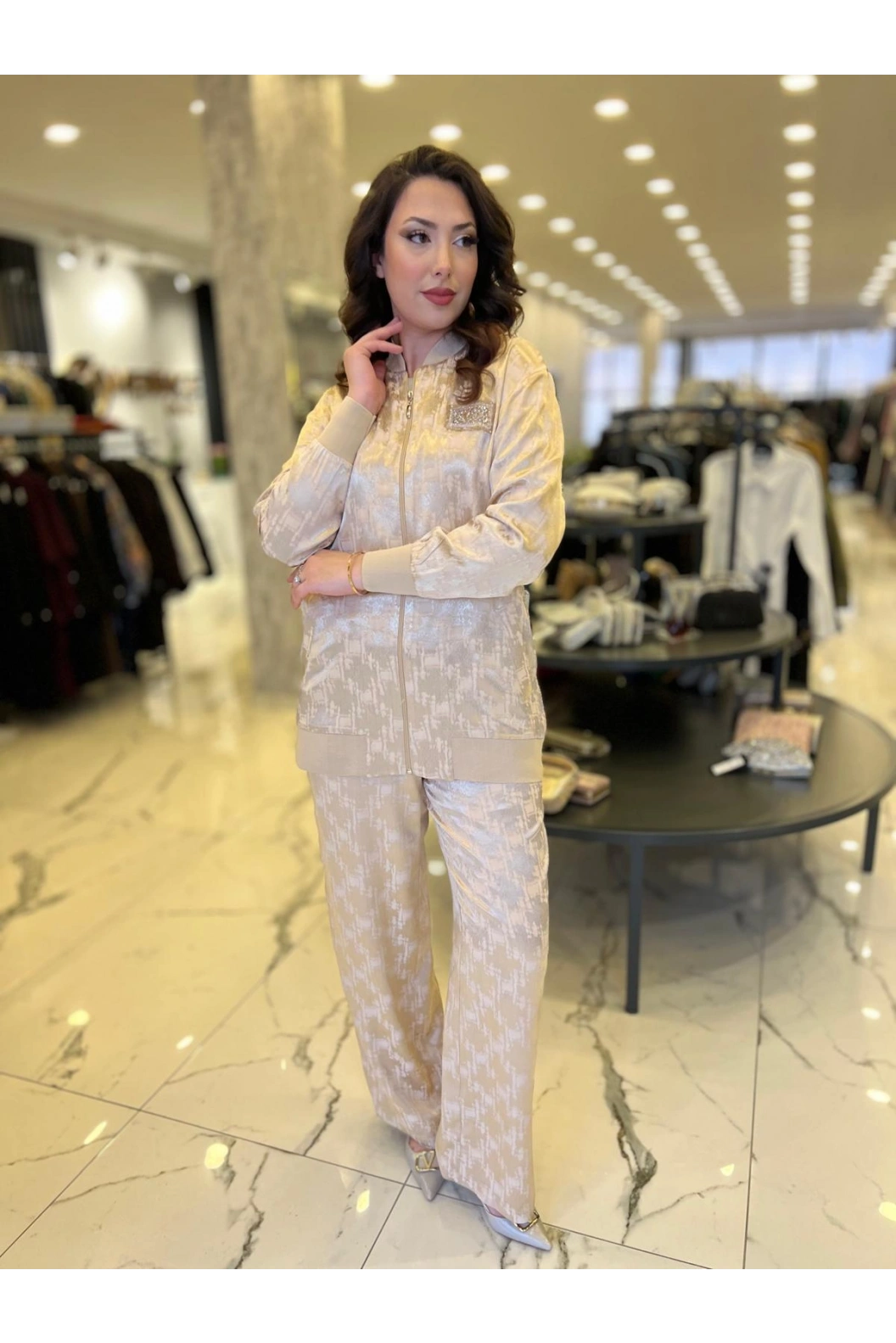 MY312-TAŞLI JAKAR TAKIM CAMEL