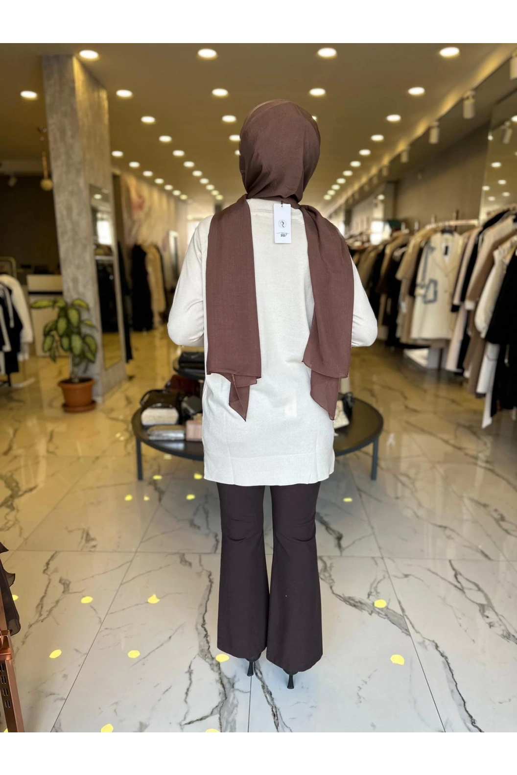 MY312-YARIM BALIKCI TRİKO TUNİK EKRU