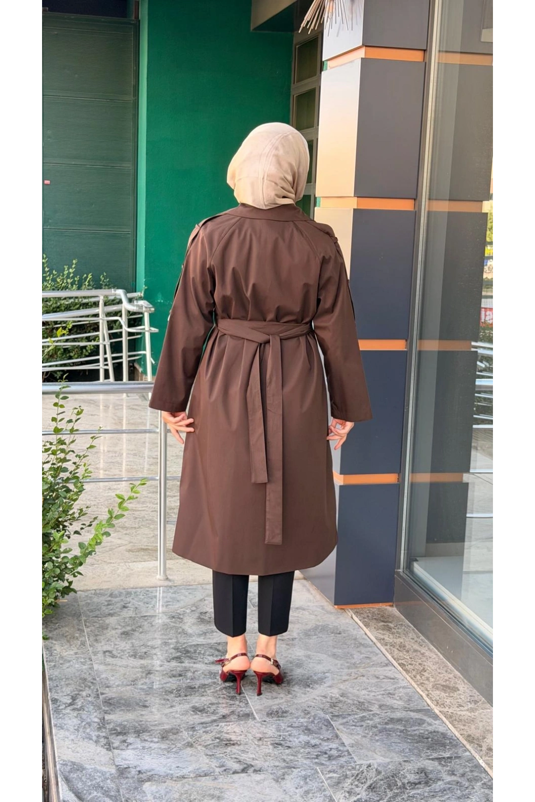 NİHLE-TRENÇ KOT KAHVE