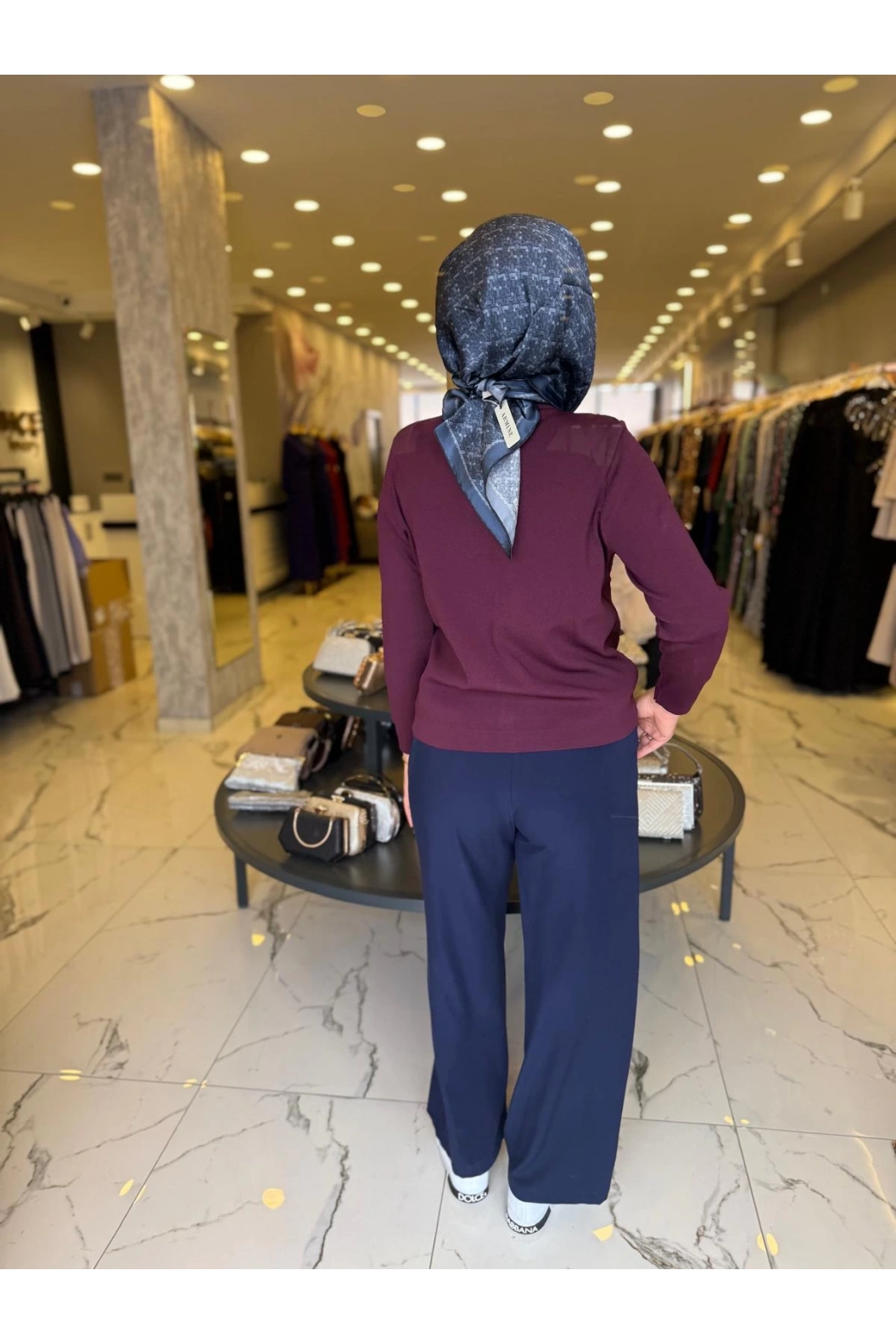 NİLİWİ-FIRFIRLI HIRKA BORDO