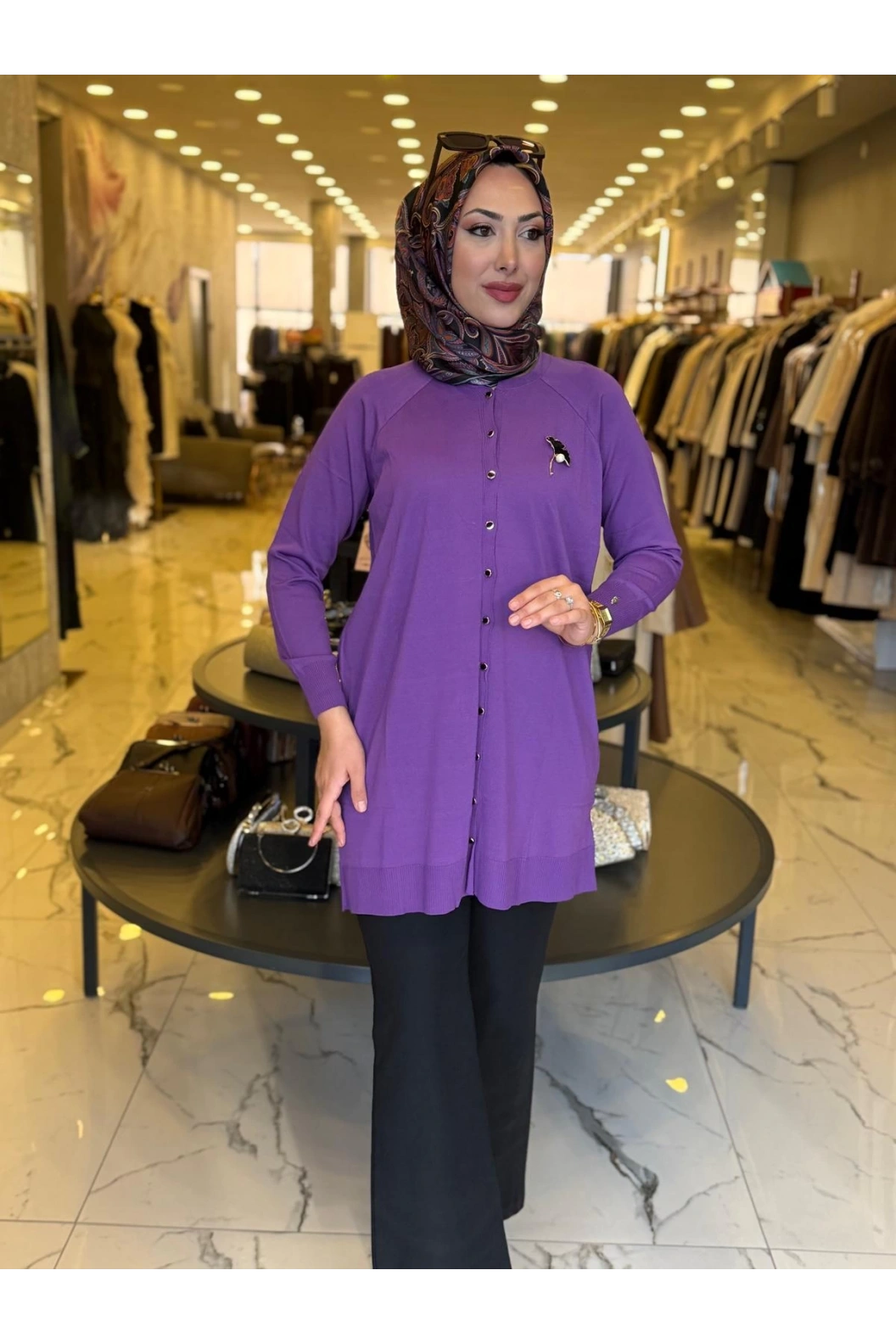 NİLİWİ-MİDİ BOY BALON HIRKA MOR