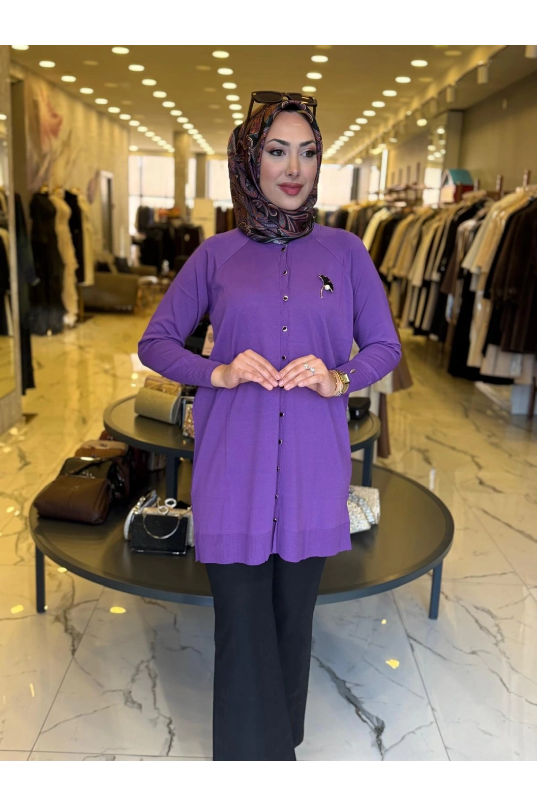 NİLİWİ-MİDİ BOY BALON HIRKA MOR