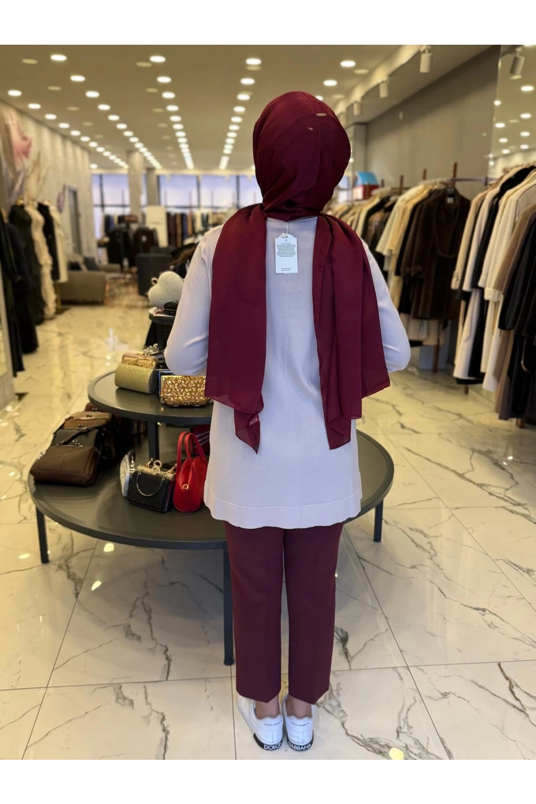 NİLİWİ-YANLARI FERMUARLI TUNİK BEJ