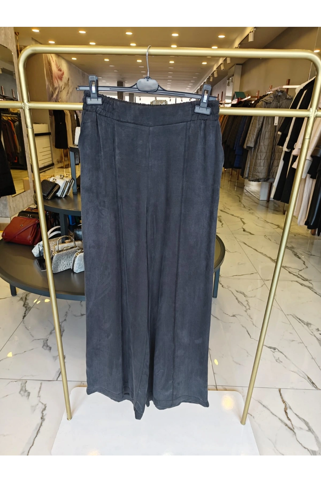 SENTEZ-KUPRA GENİŞ PAÇA SİYAH