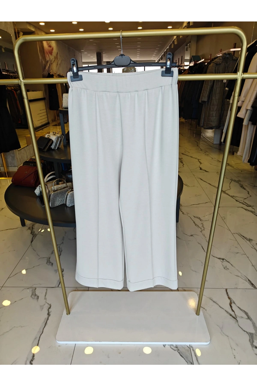 SENTEZ-NERVÜRLÜ DOUBLE PAÇA EKRU