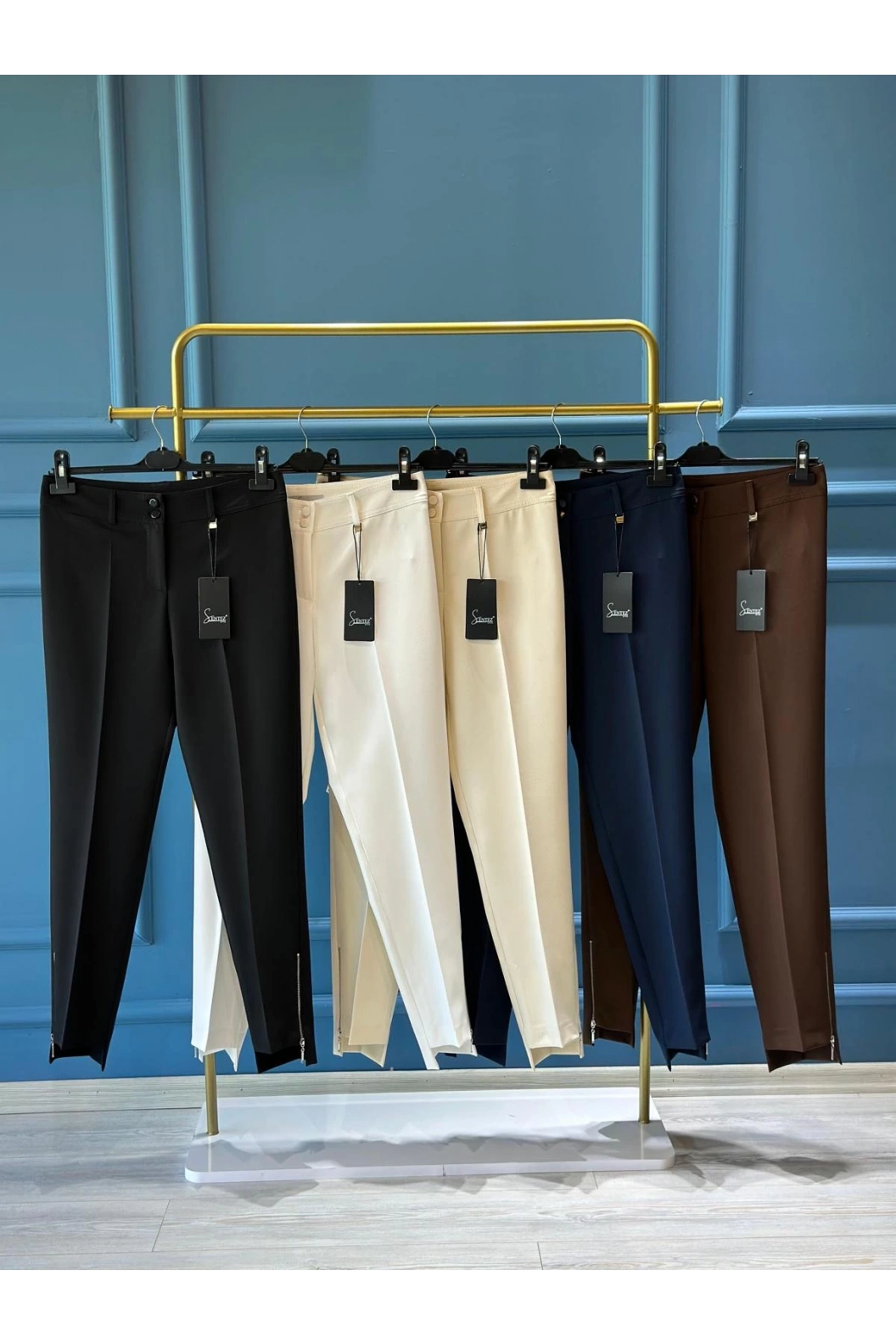 SENTEZ-PAÇA FERMUARLI PANTOLON SİYAH