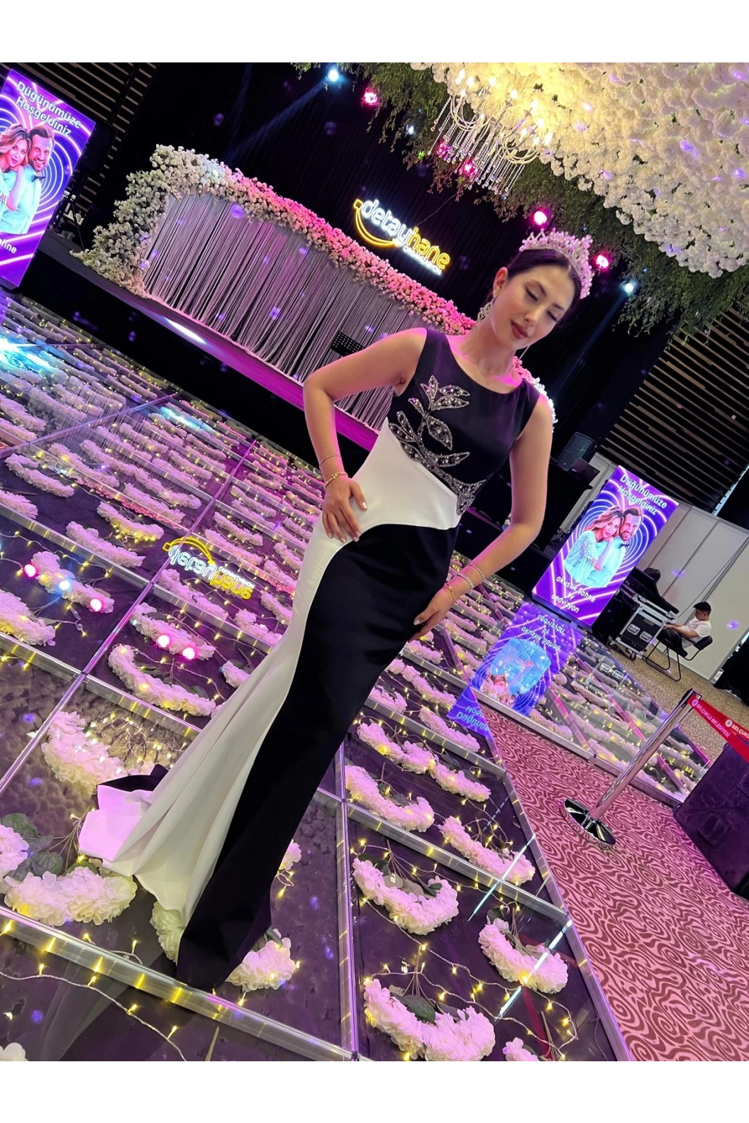 SERİN-BALIK ABİYE ELBİSE SİYAH