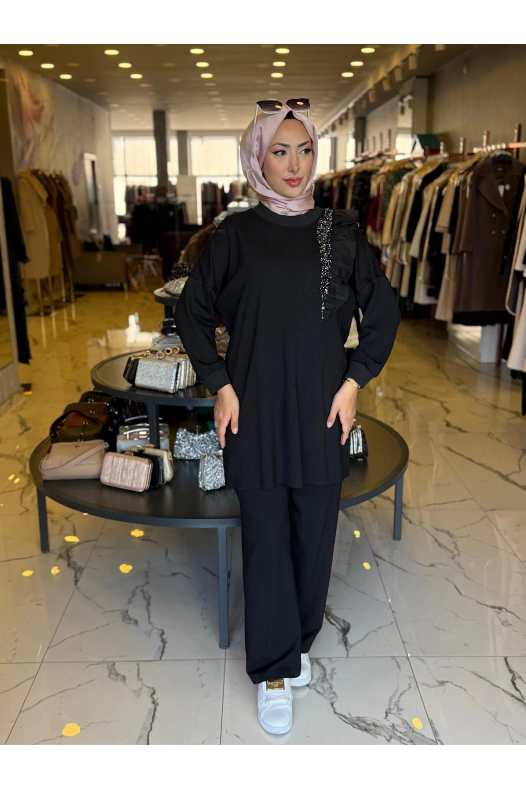 SOLİS-İKİLİ TAKIM SİYAH